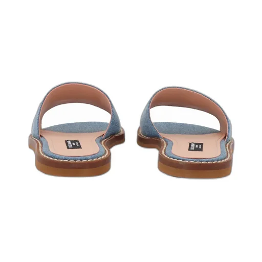 Dg Logo Flat Denim Sliders