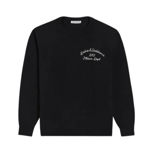 Embroidered Crew-Neck Sweater