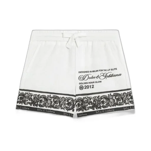 Logo-Print Cotton Shorts