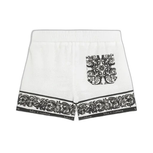 Logo-Print Cotton Shorts