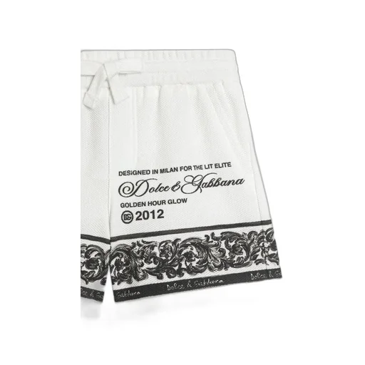 Logo-Print Cotton Shorts