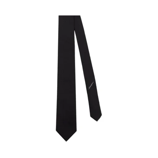 Allover Monogram Pointed Tip Tie