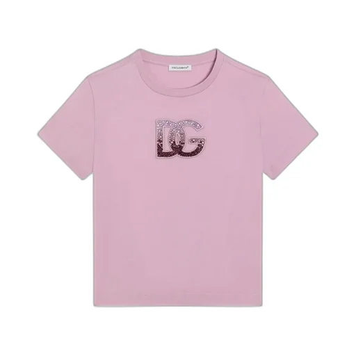 Rhinestone-Embellished Logo T-Shirt