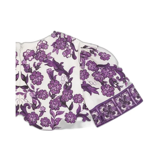 Majolica-Print Dress