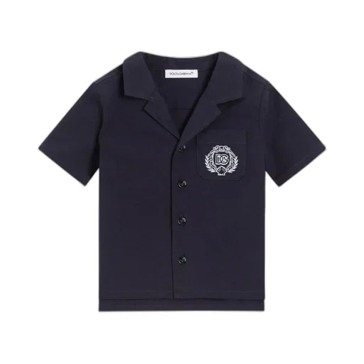 Embroidered-Logo Short-Sleeved Shirt