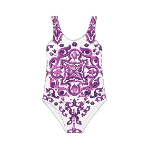 Majolica-Print One-Piece Swimsuit