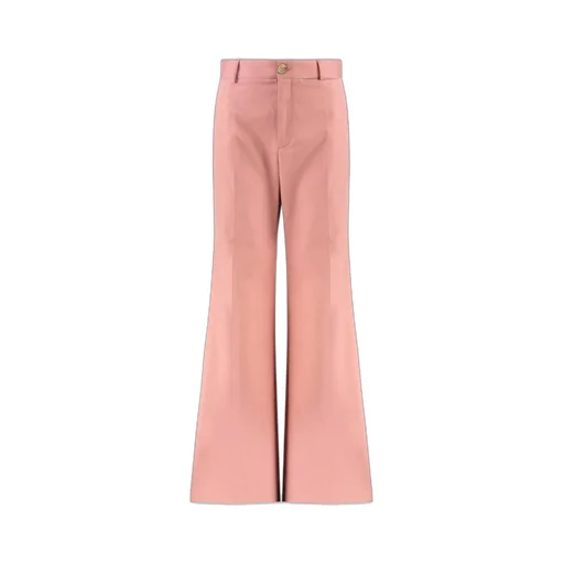 Silk Flared Trousers
