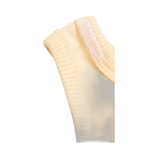 Sequined-Logo Ribbed Top