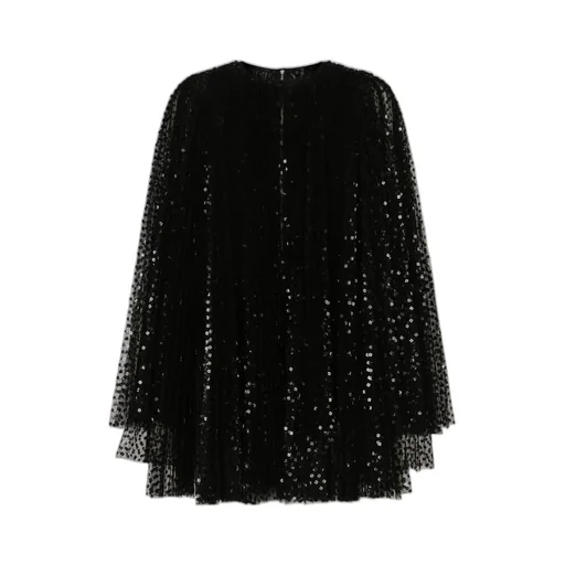 Sequin Embellished Mini Pleated Dress