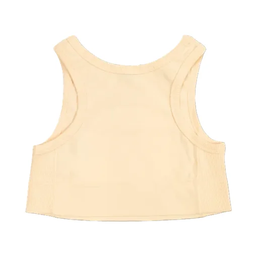 Sequined-Logo Ribbed Top