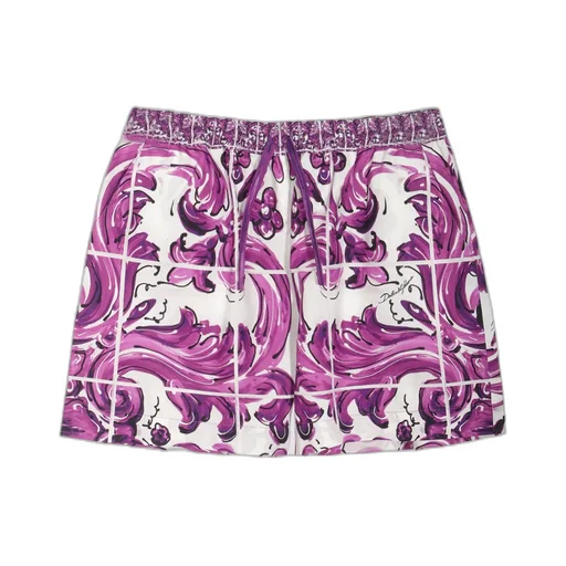 Majolica Printed Poplin Shorts