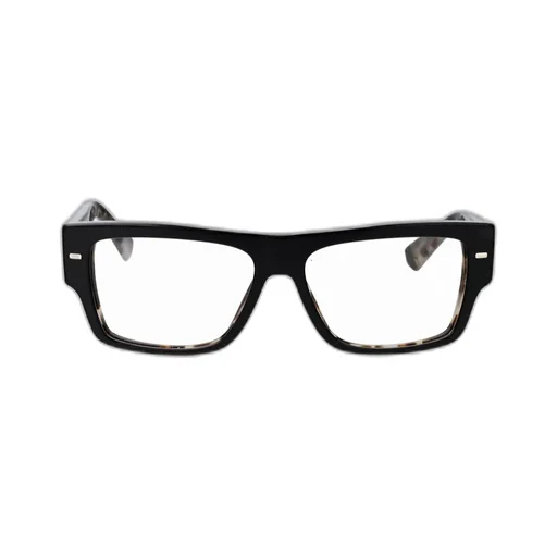 Logo Engraved Rectangle-Frame Glasses