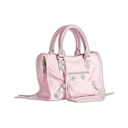 Le City Bag Small Giant Studs With Rhinestones