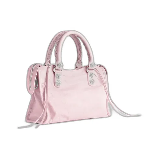 Le City Bag Small Giant Studs With Rhinestones