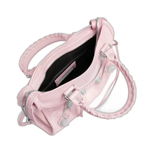 Le City Bag Small Giant Studs With Rhinestones