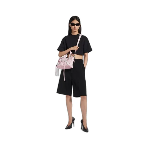 Le City Bag Small Giant Studs With Rhinestones