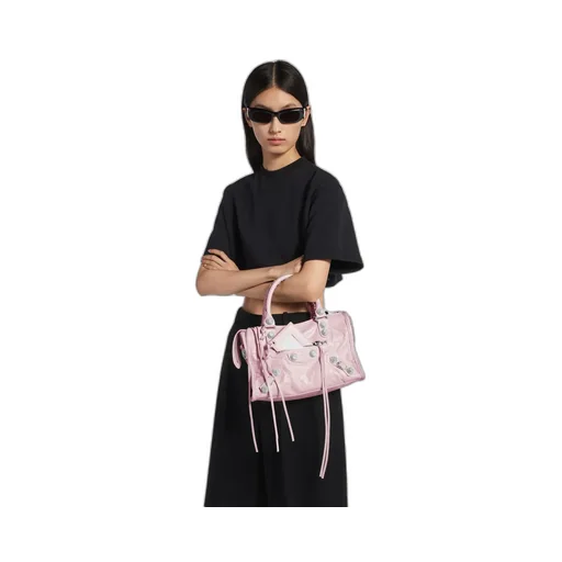 Le City Bag Small Giant Studs With Rhinestones