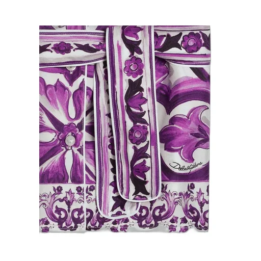 Graphic-Print Silk Shirt