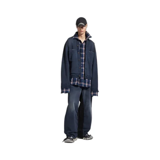 Patched Shirt Jacket