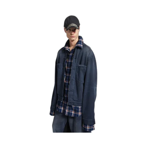 Patched Shirt Jacket