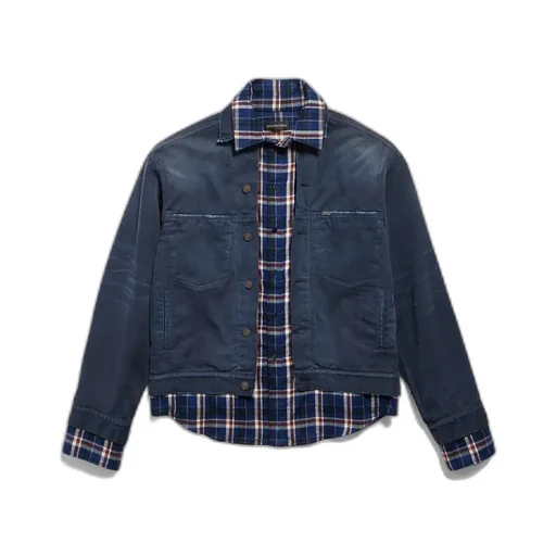 Patched Shirt Jacket