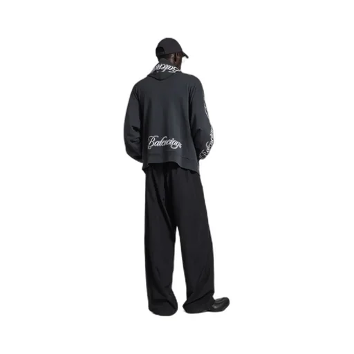 Cursive Oversized Hoodie