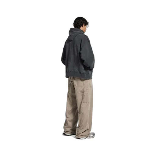 Washed Crayon Loop Oversized Hoodie