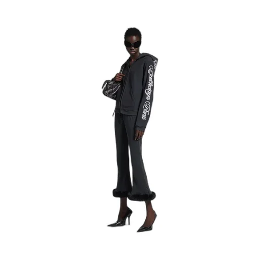 Cursive Zip-Up Hoodie Regular Fit