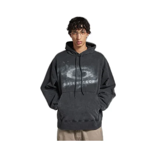 Washed Crayon Loop Oversized Hoodie