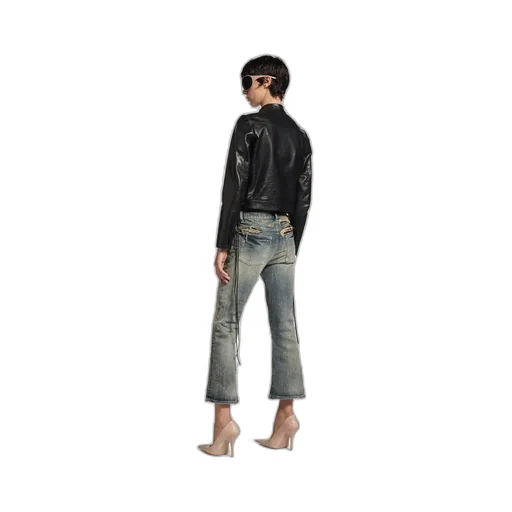 Lace Flared Capri Pants