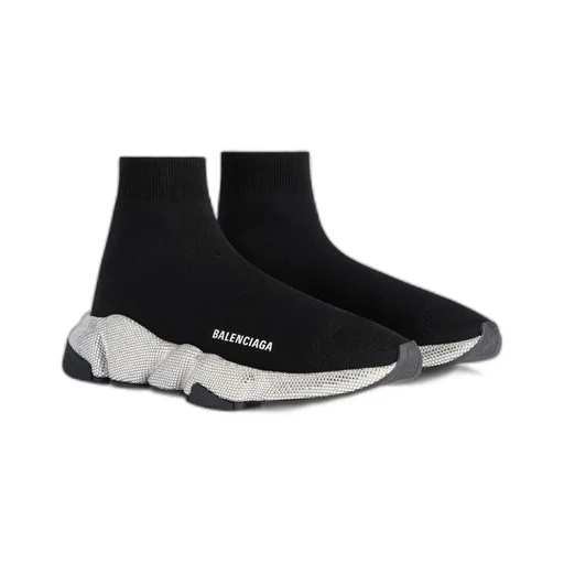 Speed Recycled Knit Sneaker With Rhinestones