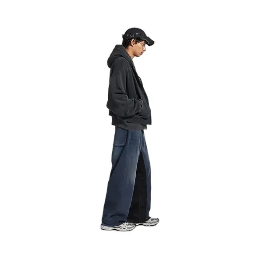 Patched Baggy Pants