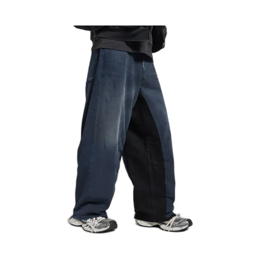 Patched Baggy Pants