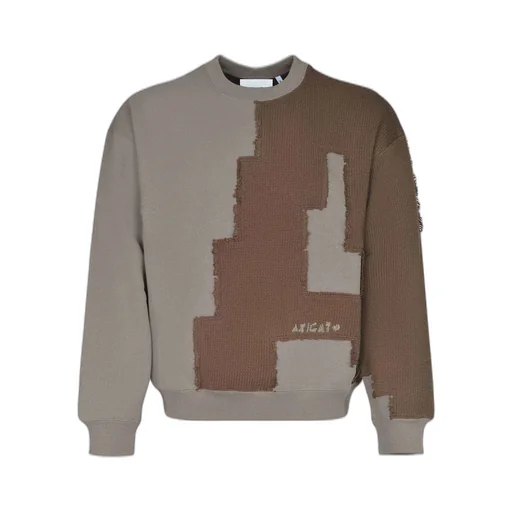 Embroidered Knit Sweatshirt