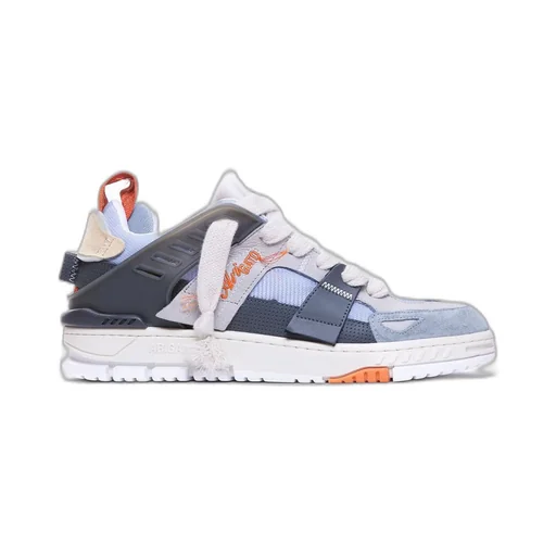Area Patchwork Lace-Up Sneakers