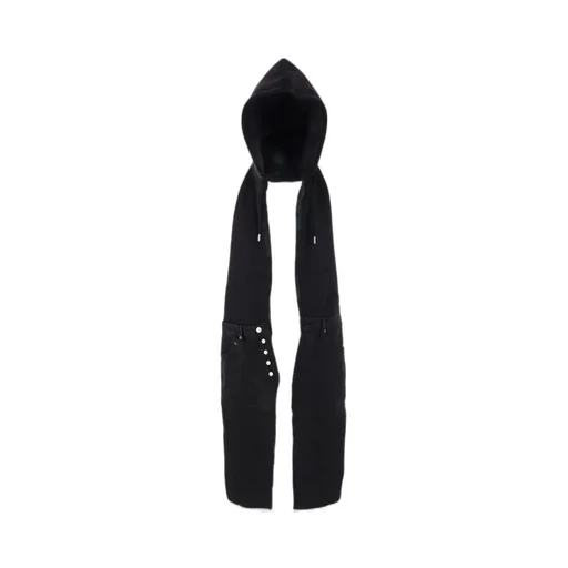 Hooded Jean-Front Scarf