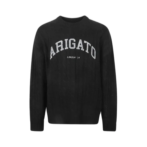 Logo Printed Cableknit Sweater