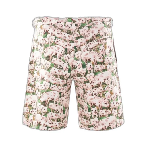 Printed Pleated Shorts