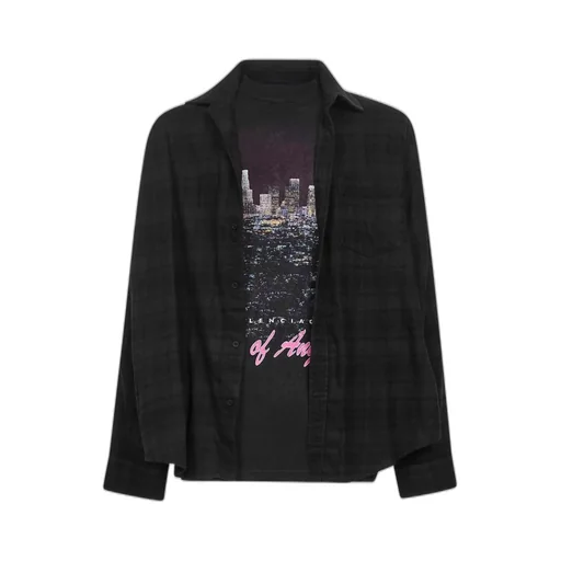 Graphic Printed Layered Shirt