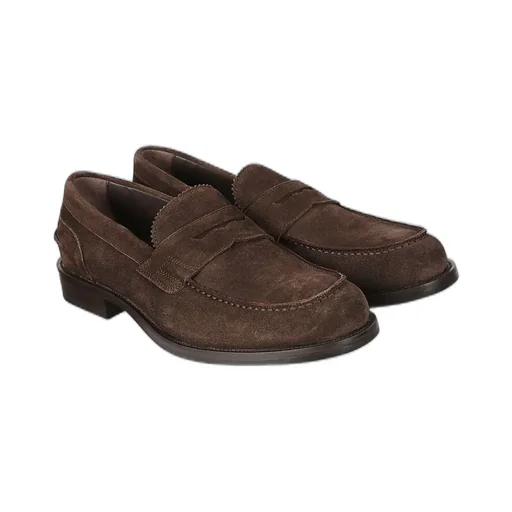 Suede Penny Loafers