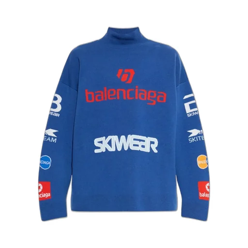 Turtleneck Long-Sleeved Ski Sweater