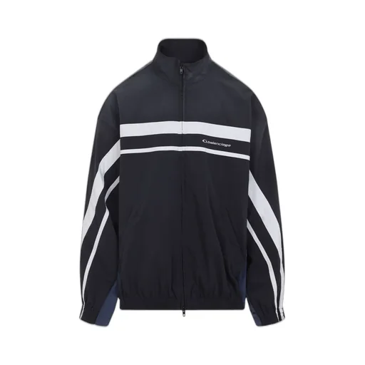 Logo Embroidered Zip-Up Jacket