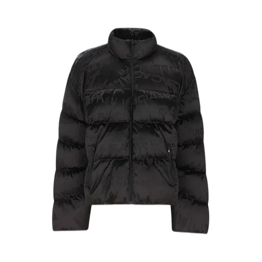 Allover Logo Printed Down Jacket