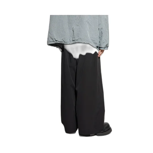 Logo Patch Wide-Leg Pants