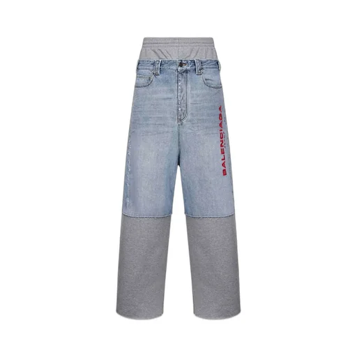 Patched Molleton Jeans