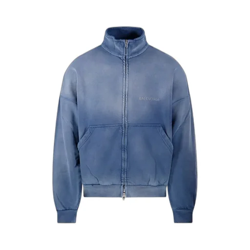 Distressed High Neck Jacket