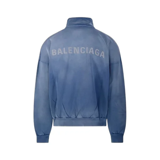 Distressed High Neck Jacket