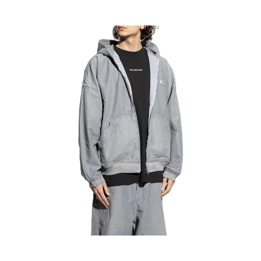 Loop Sports Icon Embroidered Zipped Hoodie
