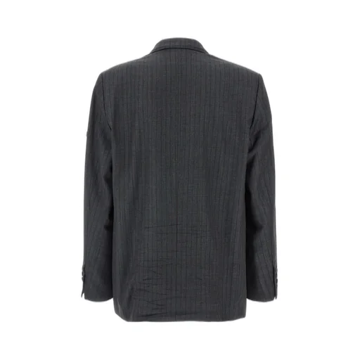 Striped Button-Up Blazer