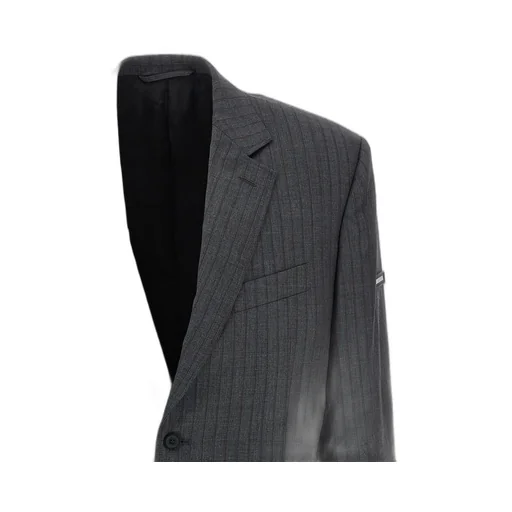 Striped Button-Up Blazer